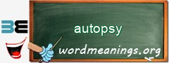 WordMeaning blackboard for autopsy